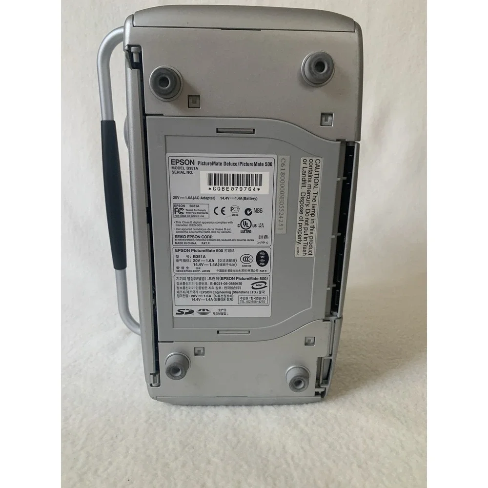 EPSON Personal Photo Lab/PictureMate Deluxe/PictureMate 500 | Model B351A READ